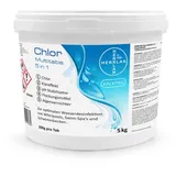 HERRLAN Chlortabletten Multitabs 5 in 1, (200 g je Tab, 5 kg), Hochwirksame Wasserdesinfektion