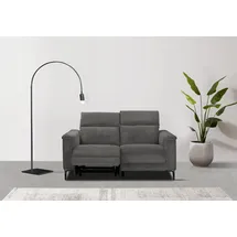 OTTO home 2-Sitzer OTTO HOME "LUND Cord, 160 cm, manuelle o. elektrische Relaxfunktion", grau (anthrazit), B:160cm H:97cm T:100cm, 100% Polyester, Sofas, USB-C bei elektrischer Ausführung, mit Kopfteilverstellung