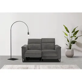 OTTO home 2-Sitzer OTTO HOME "LUND Cord, 160 cm, manuelle o. elektrische Relaxfunktion", grau (anthrazit), B:160cm H:97cm T:100cm, 100% Polyester, Sofas, USB-C bei elektrischer Ausführung, mit Kopfteilverstellung