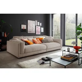 KAWOLA Big-Sofa Cord 2-Sitzer Grau