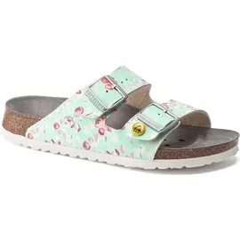 Birkenstock Arizona ESD Birko-Flor flower field mint schmal 40