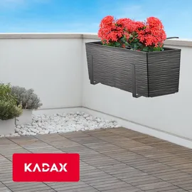 Kadax Blumenkasten 18 x 56 x 19,5 cm Grafit