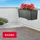 Kadax Blumenkasten 18 x 56 x 19,5 cm Grafit