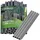 krumad Sichtschutzstreifen 1,25 x 19 cm Silber PVC 20 St.