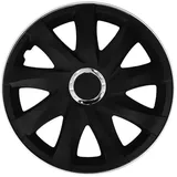 NRM Radkappe DRIFT 16 Zoll in Schwarz Matt, 16 in Zoll, (4-St) Radzierblenden für Stahlfelgen Radkappen Satz 4er Set 16" schwarz
