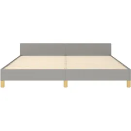 vidaXL Bettgestell 180 x 200 cm Hellgrau