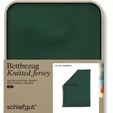 schlafgut Bettlaken Jersey 135 x 200 cm grün