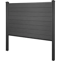 MCW Windschutz Savoie 195 cm Anthrazit WPC