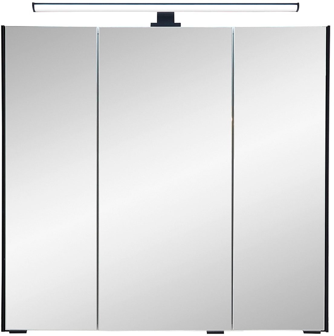 Saphir Badezimmerspiegelschrank »Quickset 395 Badschrank, 3 Spiegeltüren, 6 Einlegeböden, 75 cm breit« Saphir Riviera Eiche quer NB