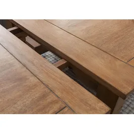 MASSIVMOEBEL24.DE Toulouse 140 x 76 x 90 cm beige geölt