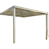 BECKMANN Terrassendach Exklusiv 307 x 371,3 cm weiß