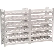 ARTECSIS Weinregal stapelbar 72 Flaschen 12-tlg.  Granitgrau