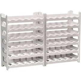 ARTECSIS Weinregal stapelbar 72 Flaschen 12-tlg.  Granitgrau