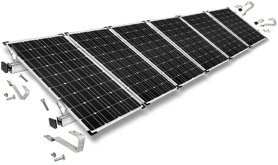 Befestigungskit mit Biberschwanz Dachhaken für Schrägdachmontage Solarpanele Rahmenhöhe 30mm | 6 | 30mm