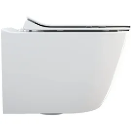 Primaster Salvando Wand-WC mit WC-Sitz Weiß