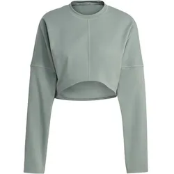 ADIDAS Damen Sweatshirt YGA ST CRO SWT, SILGRN, XL