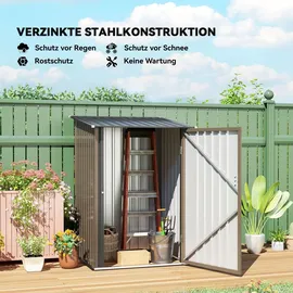 Outsunny Gerätehaus 1 x 1,03 m Braun