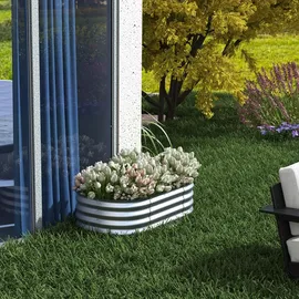 Outsunny Hochbeet 105 x 62 x 30 cm Silber