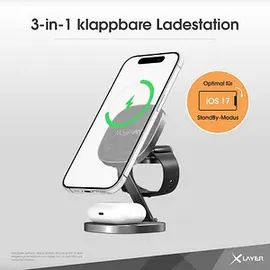 Xlayer MagFix Pro 3 in 1 Wireless Travel Charger