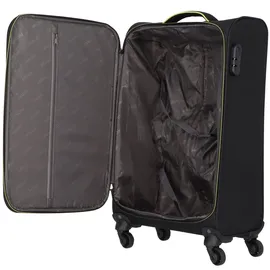 nowi Sevilla Koffer-Set 3-tlg. schwarz/lime