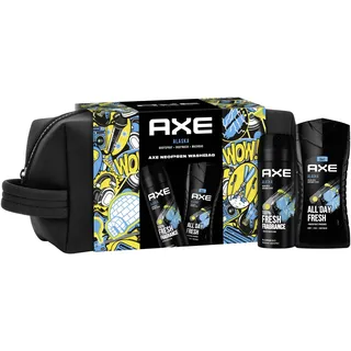 Axe Geschenkset Alaska Pflegeset mit Deodorant, Duschgel und Washbag (150 ml + 250 ml)