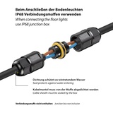 ledscom.de LED Pflasterstein Bodeneinbauleuchte CUS für außen, IP67, eckig, 8 x 5cm, kaltweiß