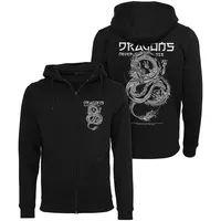 Mister Tee Dragons Never Die Reißverschlusspullover | Black -