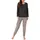 normann Frottee Pyjama Damen Schwarz 36/38