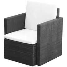 vidaXL Gartenstuhl 65 x 65 x 73 cm schwarz
