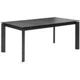 Stolkom Esstisch Anthrazit, Metall, Glas, Keramik, rechteckig, 95x76 cm, BxHxT 180x76x95 cm«,
