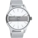 Oozoo Armbanduhr silber Metall Mesh Timepieces Herren Analog-Quarzuhr UOC11105 | Silber