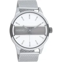 Oozoo Armbanduhr silber Metall Mesh Timepieces Herren Analog-Quarzuhr UOC11105 | Silber