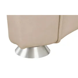 HIMOLLA Relaxsessel 4217 Leder 96 x 107 x 91 cm Beige mit Kopfteil