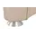 HIMOLLA Relaxsessel 4217 Leder 96 x 107 x 91 cm Beige mit Kopfteil