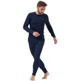 Odlo Active Warm Eco Langarm-baselayer - Dark Sapphire - L