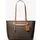 Michael Kors Jet Set Travel Medium Shopper Kunstleder Brown