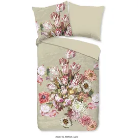 Muller Textil Miran Blumen Beige 135 x 200 cm + 80 x 80 cm