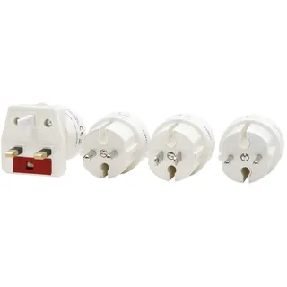 Kopp Reise-Adapter-Set 4-fach weiß