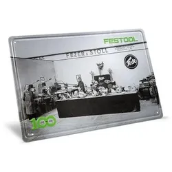 Festool 100 Jahre Blechschild Retro Messestand MES-FT2 100Y