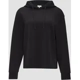 S.Oliver Hoodie mit Seitenschlitzen, Black, 38