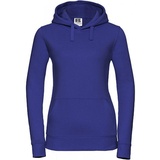 RUSSELL Ladies Authentic Hooded Sweat, Bright Navy Marl, XS