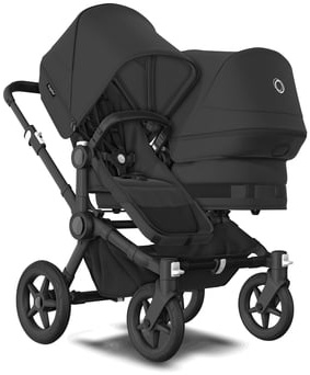 bugaboo Geschwisterwagen Donkey 5 Duo Complete Black/Midnight Black