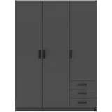 INOSIGN Kleiderschrank »Sprint Drehtürenschrank, Aufbewahrung Kasten Schrank Stauraum«, Breite 98,5/147 oder 195,5 cm, je mit Einlegeböden und Kleiderstange, schwarz