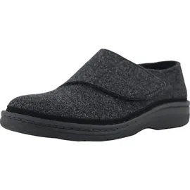 Berkemann Balian, Herrenhausschuh, Filz, dunkelgrau, Weite H Klettv., Wechselfussbett 5727-937 41 1/2 - 41.5 EU