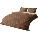 Traumschlaf Bettwäsche West Zimt 240 x 220 cm + 2 x 80 x 80 cm