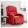 vidaXL Relaxsessel Elektrisch Kunstleder 144,5 x 82 x 0 cm Rot mit Liegefunktion