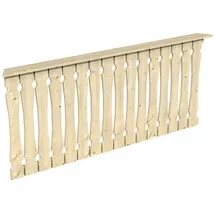SKANHOLZ Brüstungsgeländer Balkonschalung 210 cm Länge 96 cm Höhe Beige