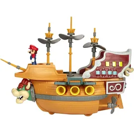 Jakks Pacific Bowsers Luftschiff-Spielset mit Mario-Actionfigur 6cm
