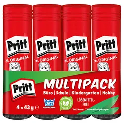 4 Pritt ORIGINAL Klebestifte 43,0 g