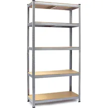 Humberg Schwerlastregal Metall 40 x 90 x 180 cm Silber